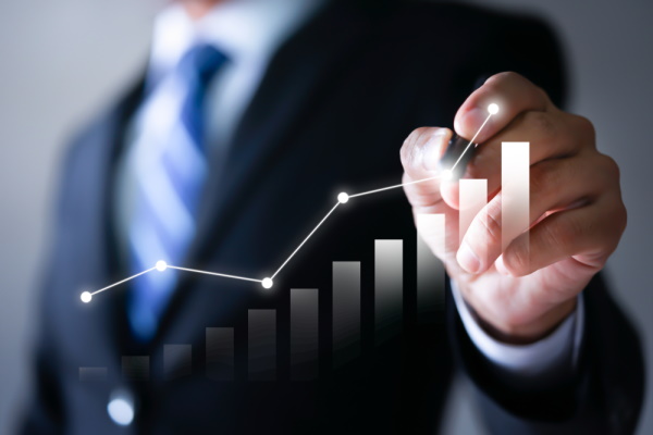 graphique en augmentation